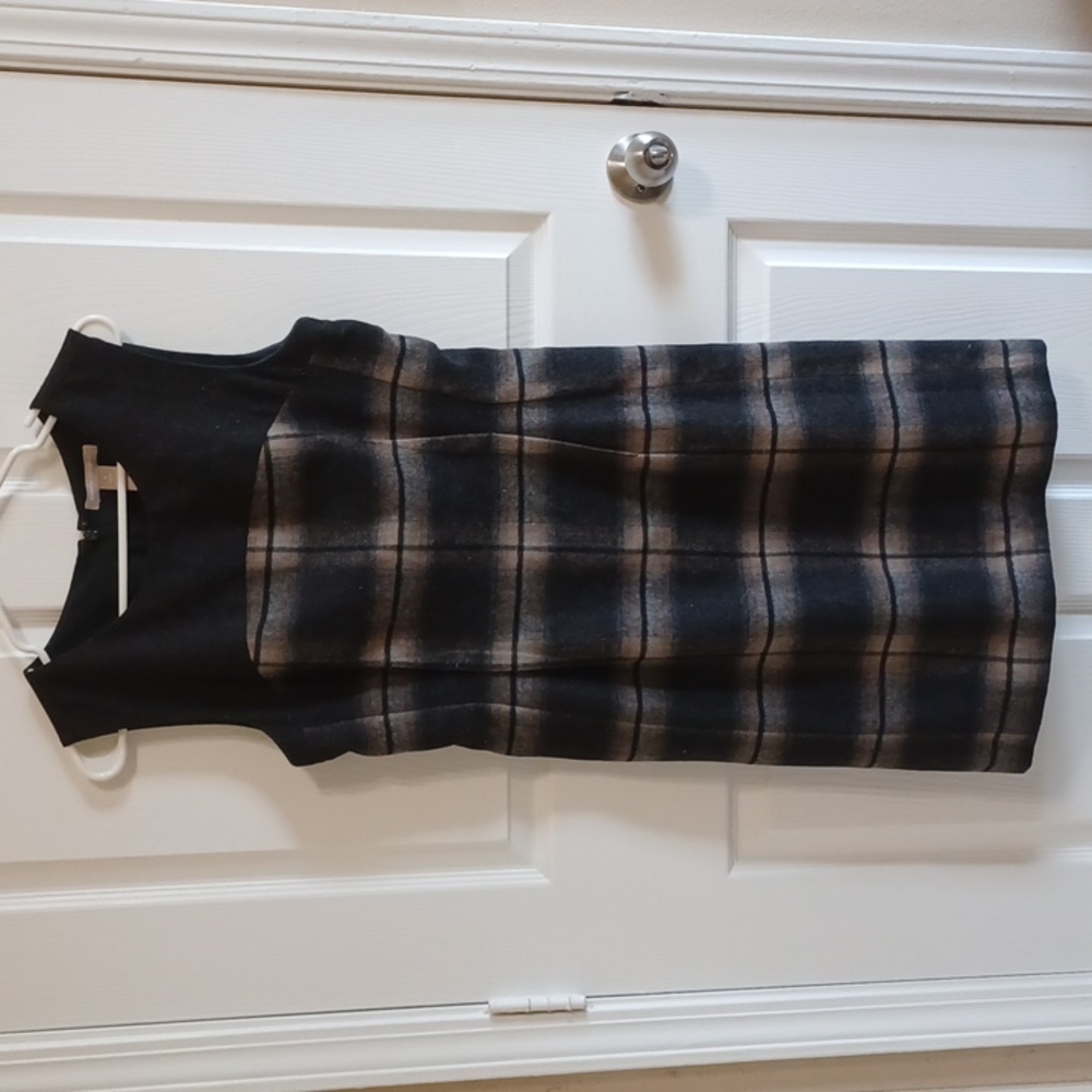 Banana Republic wool plaid dress